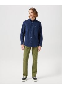 Wrangler - WRANGLER LS 1 PKT SHIRT MĘSKA KOSZULA BLACK IRIS 112352186 W5MY017996 #4