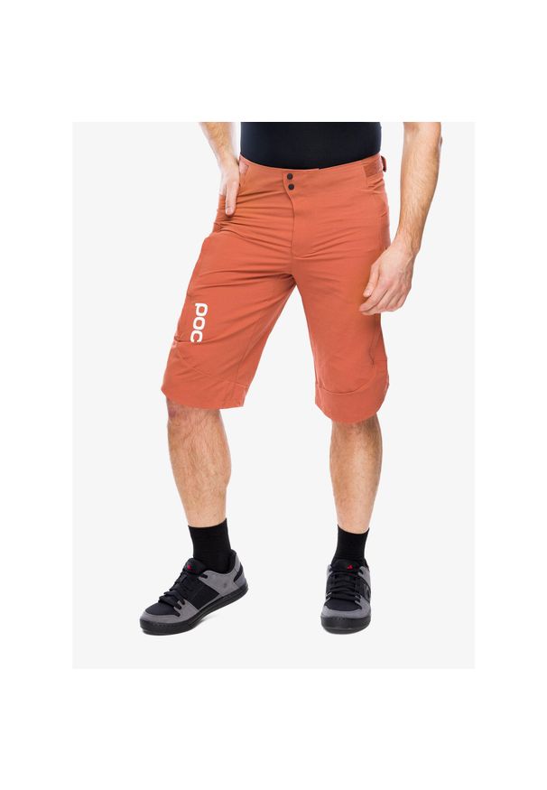 Spodenki rowerowe męskie POC Infinite All-Mountain Shorts. Kolor: pomarańczowy. Sport: kolarstwo
