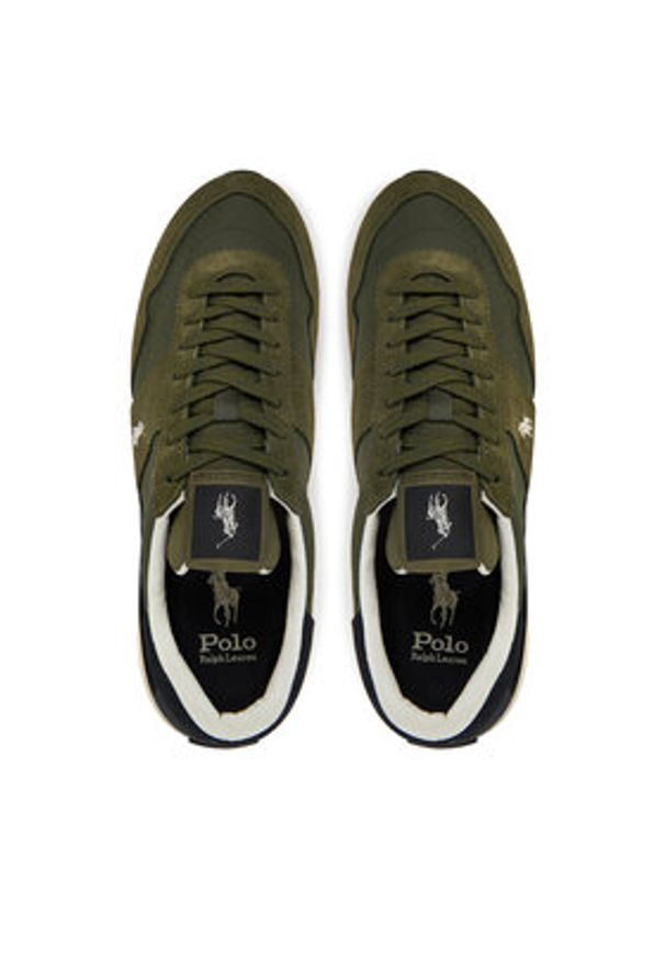 Polo Ralph Lauren Sneakersy Train 89 Pp 809965081001 Zielony. Kolor: zielony. Materiał: skóra, zamsz