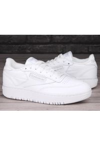 Buty damskie do chodzenia klasyczne Reebok CLUB C DOUBLE. Kolor: biały. Model: Reebok Club. Sport: turystyka piesza