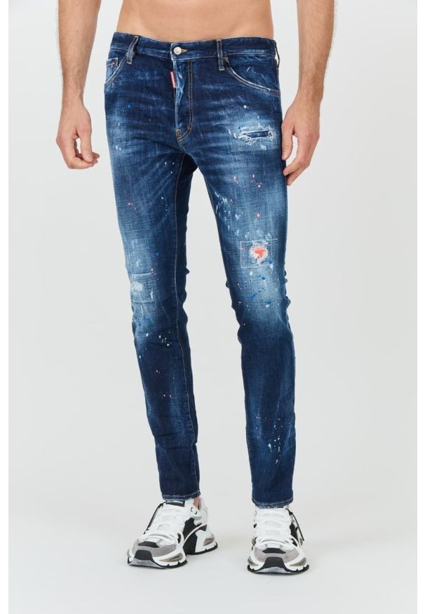 DSQUARED2 Niebieskie męskie jeansy Cool Guy Jean, Rozmiar 46. Kolor: niebieski