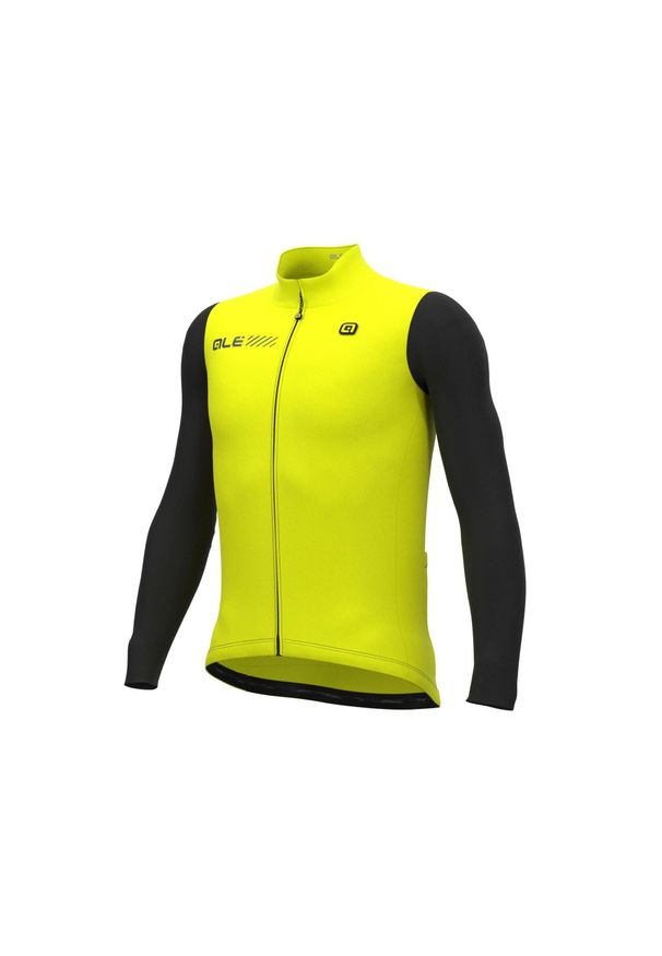 ALÉ CYCLING - Bluza rowerowa męska Alé Cycling Solid Fondo 2.0. Kolor: czarny, wielokolorowy, żółty