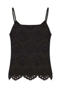 Pieces Top Vilde 17156563 Czarny Regular Fit. Kolor: czarny. Materiał: bawełna #8