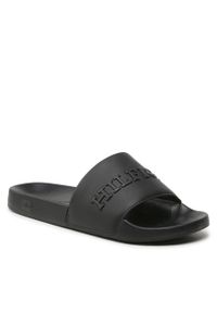 TOMMY HILFIGER - Klapki Tommy Hilfiger 3D Print Hilfiger Pool Slide FM0FM04612 Black BDS. Kolor: czarny. Materiał: skóra. Wzór: nadruk #1