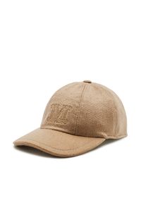Czapka z daszkiem Max Mara. Kolor: brązowy #1