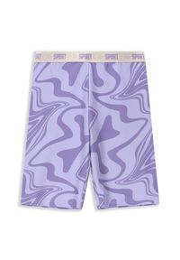Legginsy sportowe dla dzieci Lemon Explore WL4 krótkie. Okazja: na co dzień. Kolor: fioletowy. Materiał: poliester, elastan. Długość: krótkie. Sezon: lato. Styl: sportowy