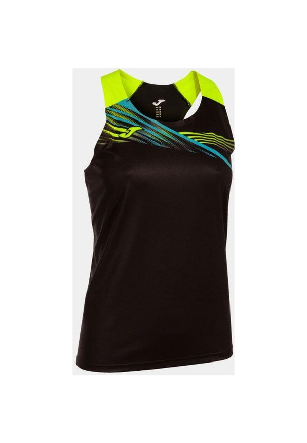 Joma Elite X Damski Top Czarny/Fluor Żółty, S. Kolor: niebieski, czarny, żółty, wielokolorowy