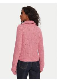 Tommy Jeans Sweter DW0DW21686 Różowy Relaxed Fit. Kolor: różowy. Materiał: syntetyk #2