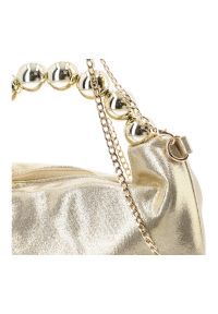 Torebka damska Menbur, z wysokiej jakości materiału o metalicznym wykończeniu miękki elegancki fason, złota, AMB0400. Kolor: złoty. Styl: elegancki #3