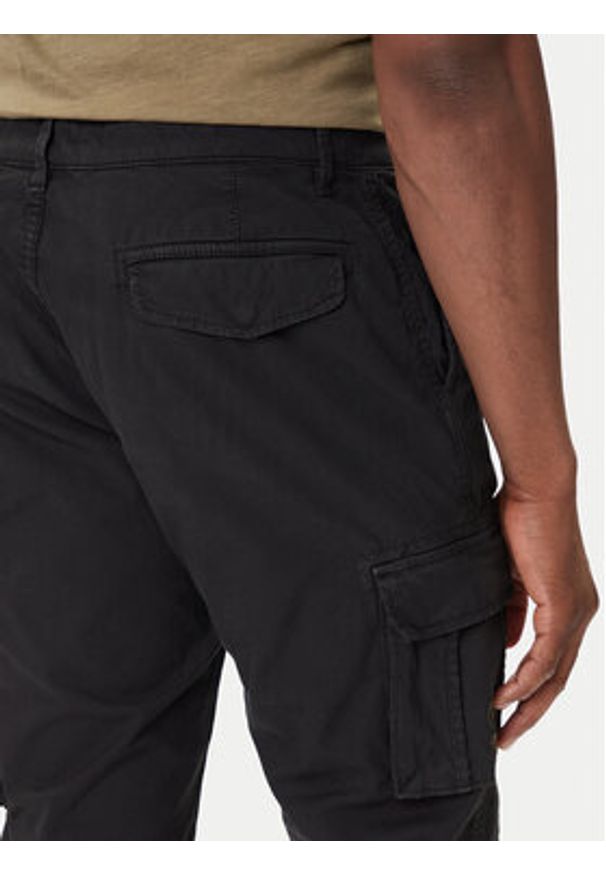Aeronautica Militare Spodnie materiałowe 252PA1329UCT0244 Czarny Regular Fit. Kolor: czarny. Materiał: bawełna