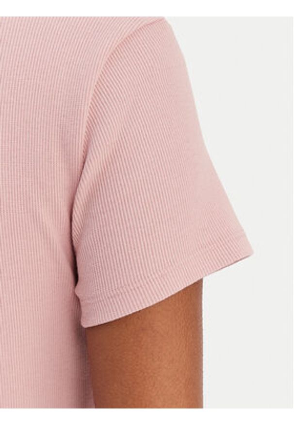 Hugo - HUGO T-Shirt Easy 50523924 Różowy Slim Fit. Kolor: różowy. Materiał: bawełna