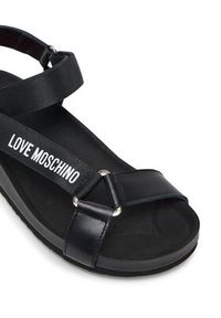 Love Moschino - LOVE MOSCHINO Sandały JA16263G0MIA0000 Czarny. Kolor: czarny. Materiał: skóra