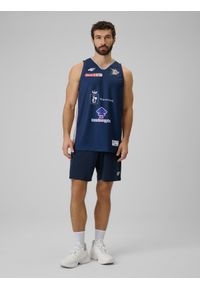 4f - 4F Koszulka meczowa replika wyjazdowa z sezonu 2025/26 męska 4F x Dziki Warszawa - granatowa S. Kolor: niebieski. Materiał: materiał. Wzór: nadruk #2