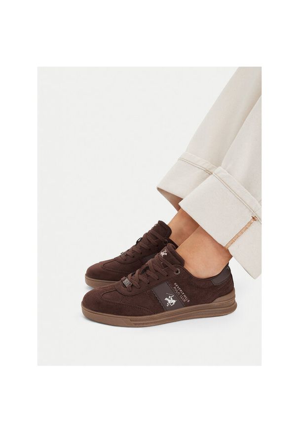 Sneakersy Beverly Hills Polo Club. Kolor: brązowy