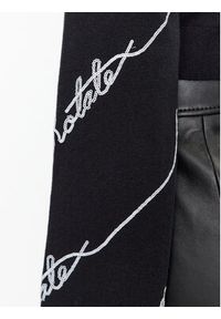 ROTATE Sweter Sequin Logo 110113100 Czarny Regular Fit. Kolor: czarny. Materiał: bawełna #5