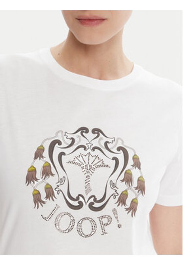 JOOP! T-Shirt 58 253JE58Tippy 30047767 Biały Slim Fit. Kolor: biały. Materiał: bawełna