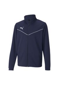 Bluza dla dzieci Puma teamRISE Training Poly Jacket Jr granatowa. Kolor: niebieski. Materiał: poliester. Sport: piłka nożna #1