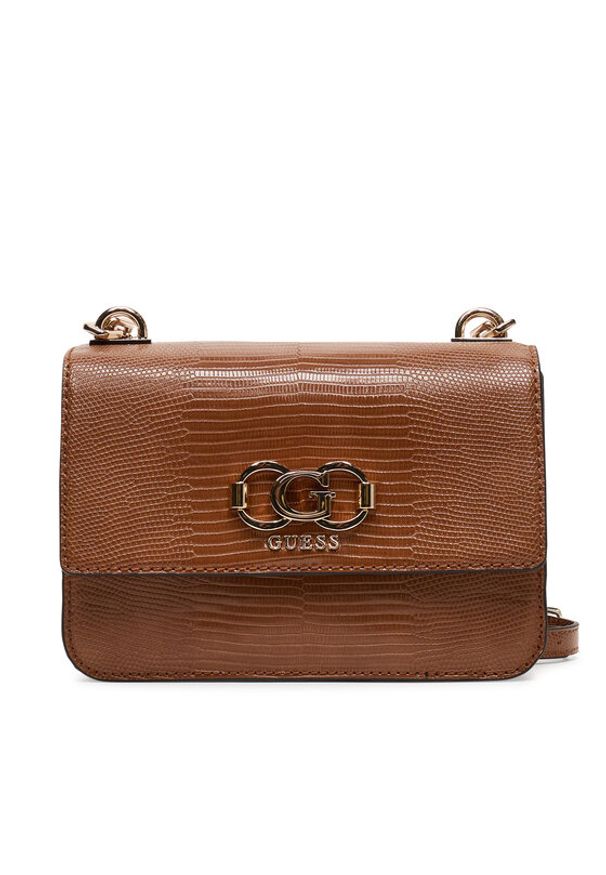 Guess Torebka Salinge HWKG96 24200 Brązowy. Kolor: brązowy. Materiał: skórzane