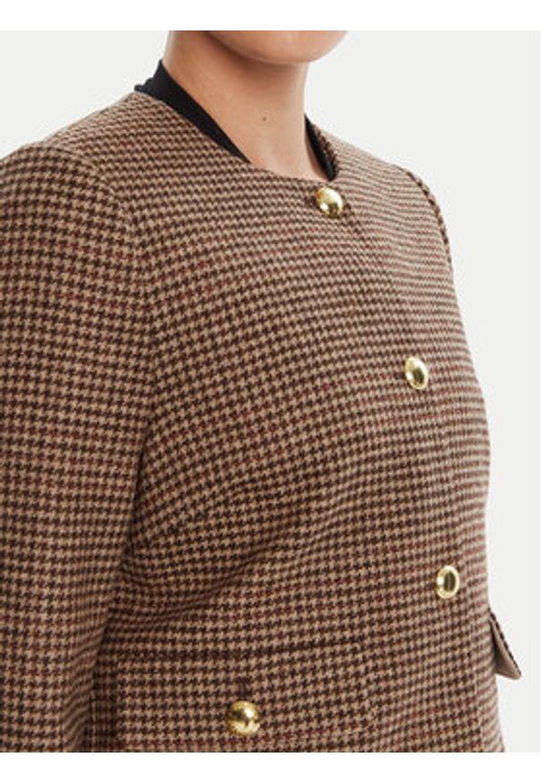 Barbour Marynarka LTA0126BR51 Brązowy Regular Fit. Kolor: brązowy. Materiał: wełna
