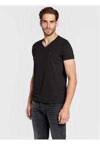 TOMMY HILFIGER - Tommy Hilfiger T-Shirt Core Stretch MW0MW27540 Czarny Slim Fit. Kolor: czarny. Materiał: bawełna #1
