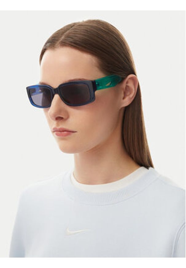 Nike Okulary przeciwsłoneczne Variant I EV24013 410 Niebieski. Kolor: niebieski