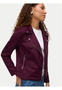Vero Moda Kurtka z imitacji skóry Jose 10300938 Fioletowy Regular Fit. Kolor: fioletowy. Materiał: skóra #3