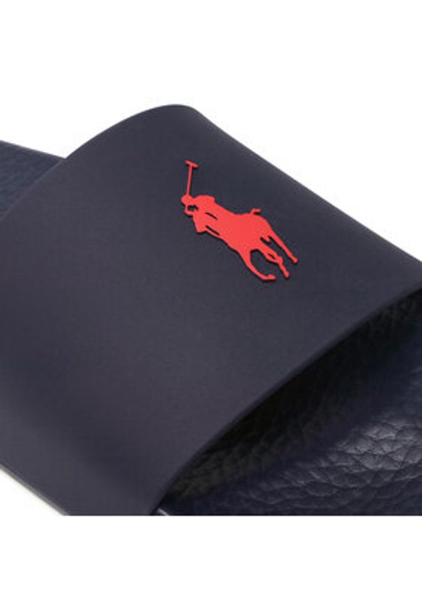 Polo Ralph Lauren Klapki Polo Slide 809852071002 Granatowy. Kolor: niebieski. Materiał: syntetyk