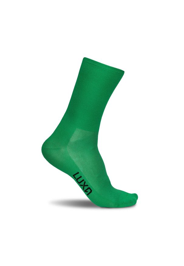 LUXA - Skarpetki Rowerowe Unisex Luxa Classic. Kolor: zielony. Materiał: poliamid, elastan. Sport: kolarstwo