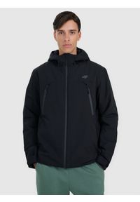 4f - 4F Kurtka przejściowa membrana 10000 męska - czarna XL. Okazja: na co dzień. Kolor: czarny. Materiał: materiał, tkanina, poliester. Sezon: zima. Styl: klasyczny, casual #1