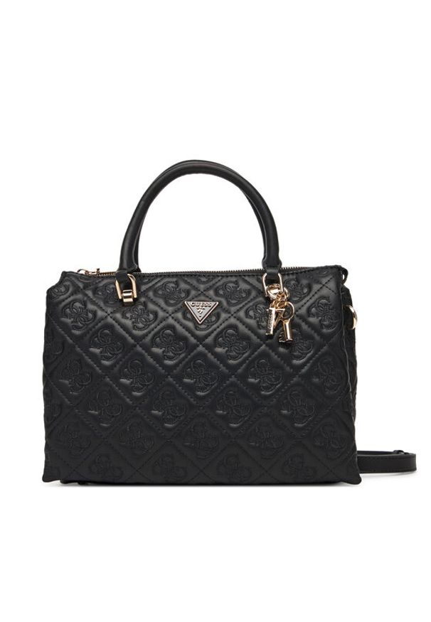 Guess Torebka Adelasia HWQL96 58060 Czarny. Kolor: czarny. Materiał: skórzane