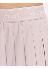 Guess Spódnica plisowana V6GD11 W1802 Różowy jasny Regular Fit. Kolor: różowy. Materiał: syntetyk #2