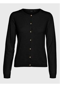 Vero Moda Kardigan Karis 10268702 Czarny Regular Fit. Kolor: czarny. Materiał: wiskoza #5