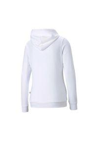 Puma - Damska Bluza Z Kapturem Z Logo Essentials. Typ kołnierza: kaptur. Kolor: biały