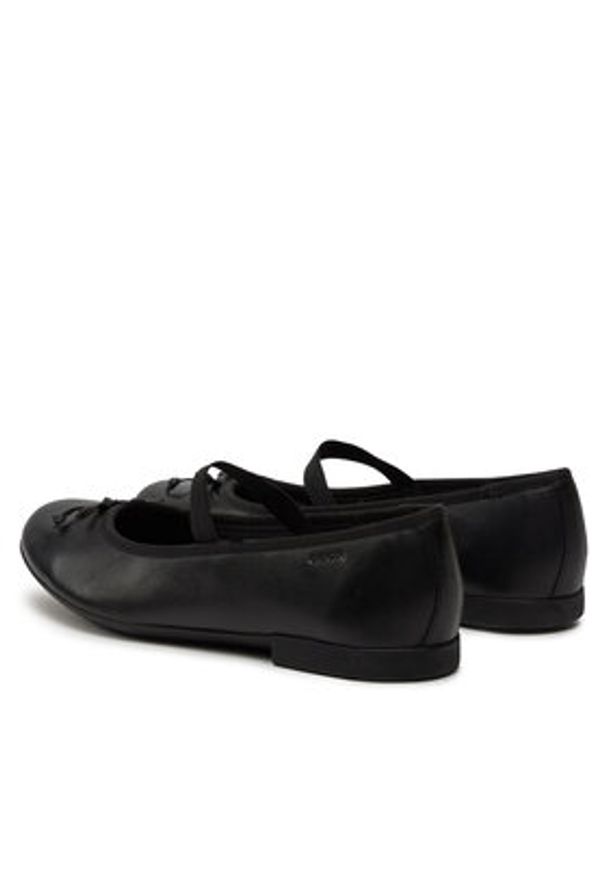 Geox Baleriny J Plie' B J3455B 00043 C9997 D Czarny. Kolor: czarny. Materiał: skóra