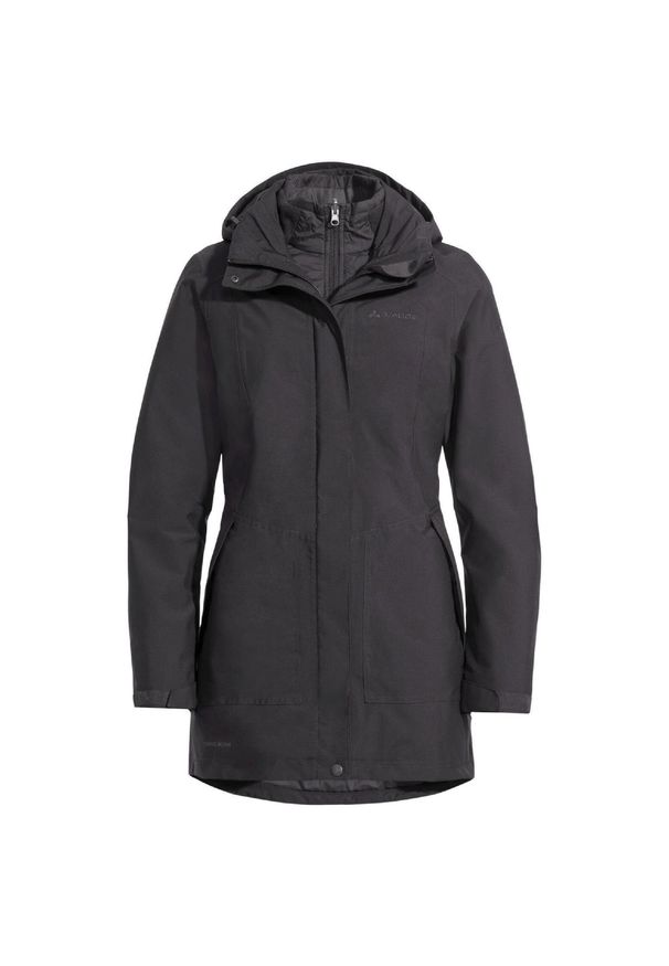 Kurtka damska Vaude Idris 3in1 Parka III. Kolor: czarny. Materiał: puch. Sport: turystyka piesza