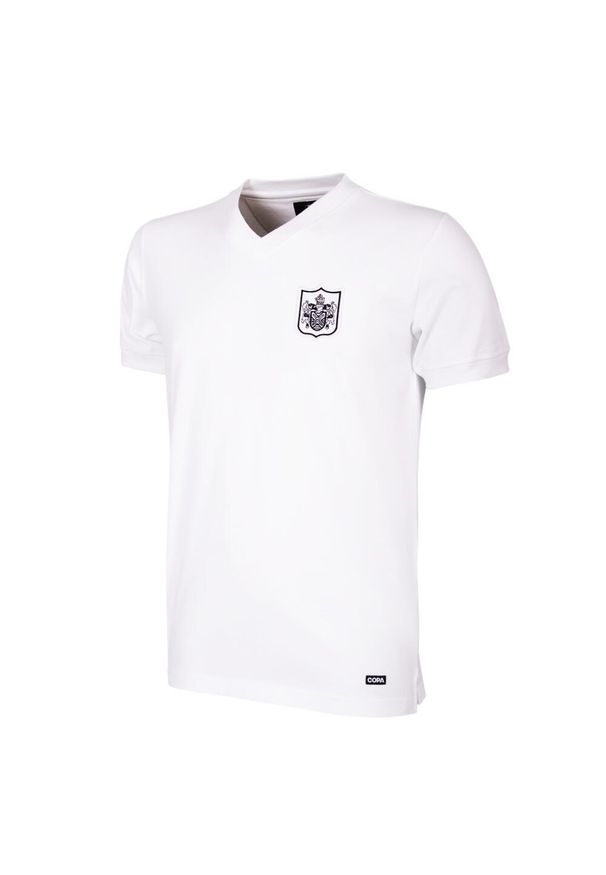 COPA FOOTBALL - Koszulka retro piłkarska dla dorosłych - Fulham FC 1959-60 - Biała. Kolor: biały. Sport: piłka nożna