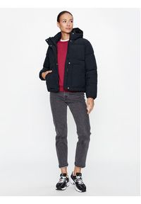 Champion Kurtka przejściowa Hooded Jacket 116921 Czarny Custom Fit. Kolor: czarny. Materiał: syntetyk