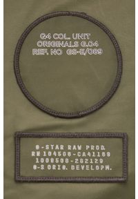 G-Star RAW - G-Star Raw kurtka D21369.C143 męska kolor zielony przejściowa. Okazja: na co dzień. Kolor: zielony. Materiał: poliester, poliamid. Styl: casual #3