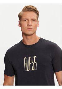 Guess T-Shirt M4BI33 J1314 Granatowy Slim Fit. Kolor: niebieski. Materiał: bawełna #4