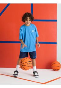 Sinsay - Koszulka z nadrukiem na plecach - niebieski. Kolor: niebieski. Wzór: nadruk #1