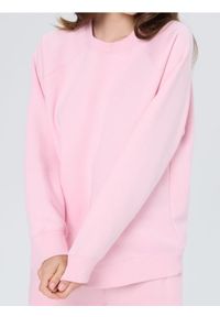 Sinsay - Bluza crewneck - różowy. Kolor: różowy #1