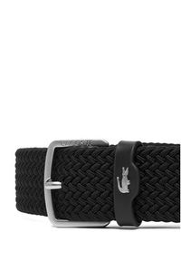 Lacoste Pasek Męski RC4100 Czarny. Kolor: czarny. Materiał: skóra