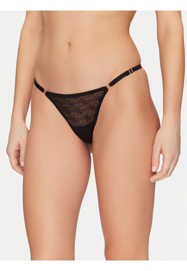 Guess Stringi O5RE10 KCLB0 Czarny. Kolor: czarny. Materiał: materiał, poliamid