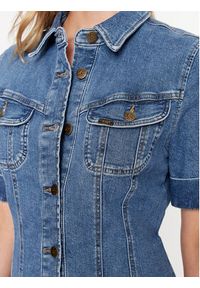 Lee Sukienka jeansowa 112341613 Niebieski Slim Fit. Kolor: niebieski. Materiał: bawełna