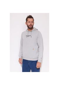 Bluza męska z kapturem Carhartt Force Lightweight. Typ kołnierza: kaptur. Kolor: szary