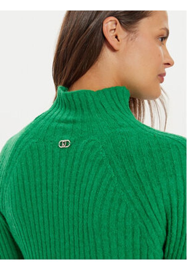 Liu Jo Sweter WF4361 MA57P Zielony Regular Fit. Kolor: zielony. Materiał: syntetyk