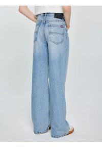 Big-Star - Jeansy dziewczęce z szeroką nogawką niebieskie Natalie 165. Stan: podwyższony. Kolor: niebieski. Materiał: jeans. Styl: vintage, klasyczny, elegancki #6