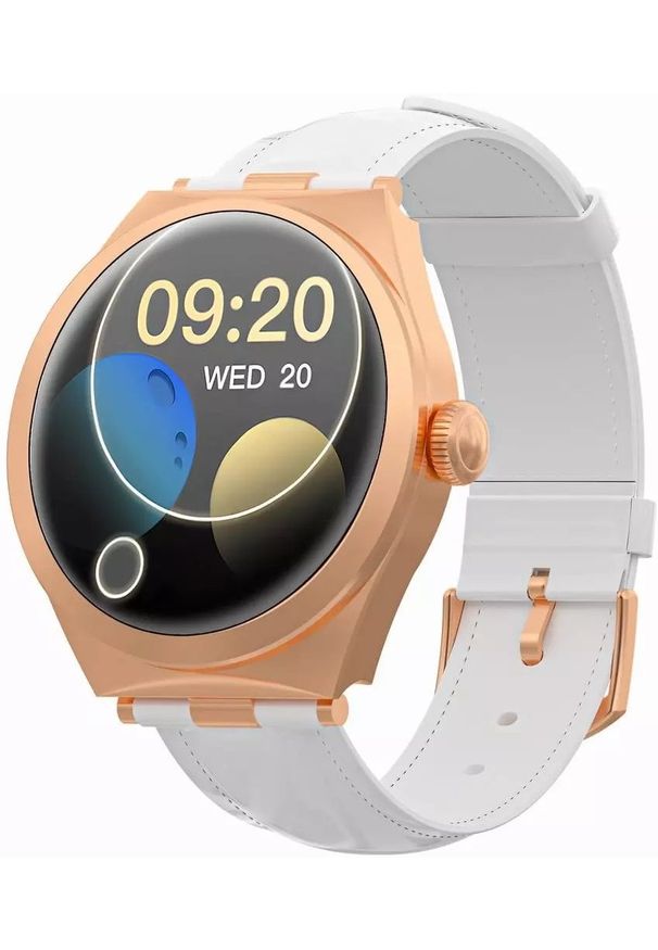 Smartwatch Gravity Smartwatch Różowe Złoto Biały GT25-5. Rodzaj zegarka: smartwatch. Kolor: różowy, złoty, wielokolorowy, biały