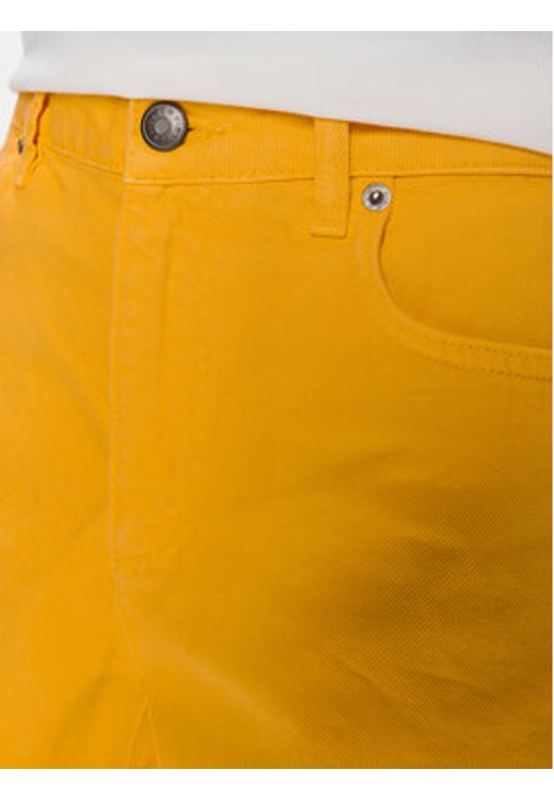 Sisley Szorty jeansowe 4QVSL9014 Żółty Regular Fit. Kolor: żółty. Materiał: bawełna