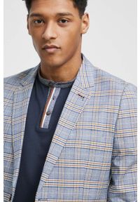medicine - Medicine marynarka męska kolor niebieski. Kolor: niebieski. Materiał: tkanina. Styl: klasyczny #4